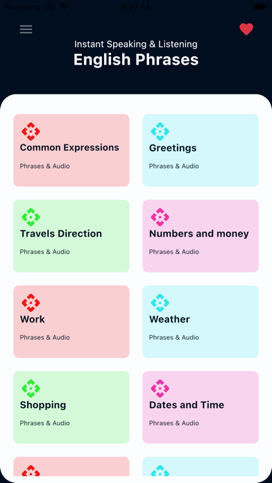 English Phrases Audio Screenshot