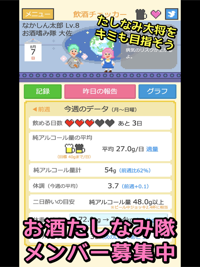 減酒記録アプリ - 飲酒チェッカー節子ちゃん