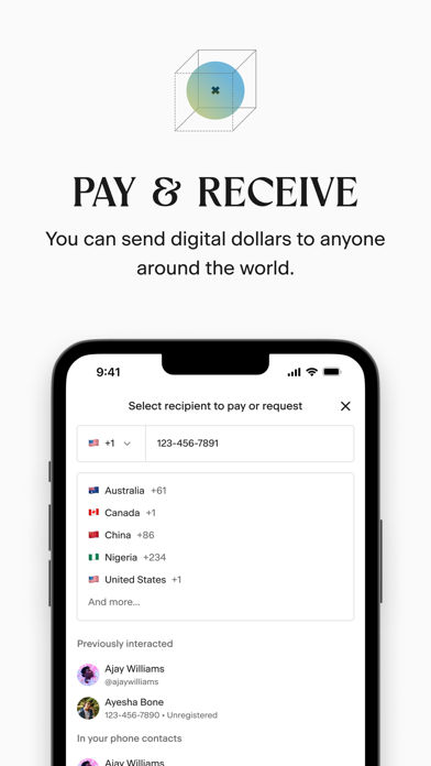 Utopia- Send Digital Dollars Screenshot