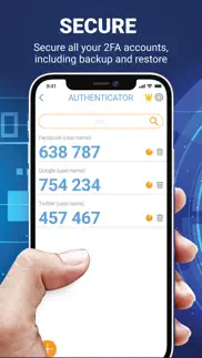 authenticator - secure 2fa iphone screenshot 1