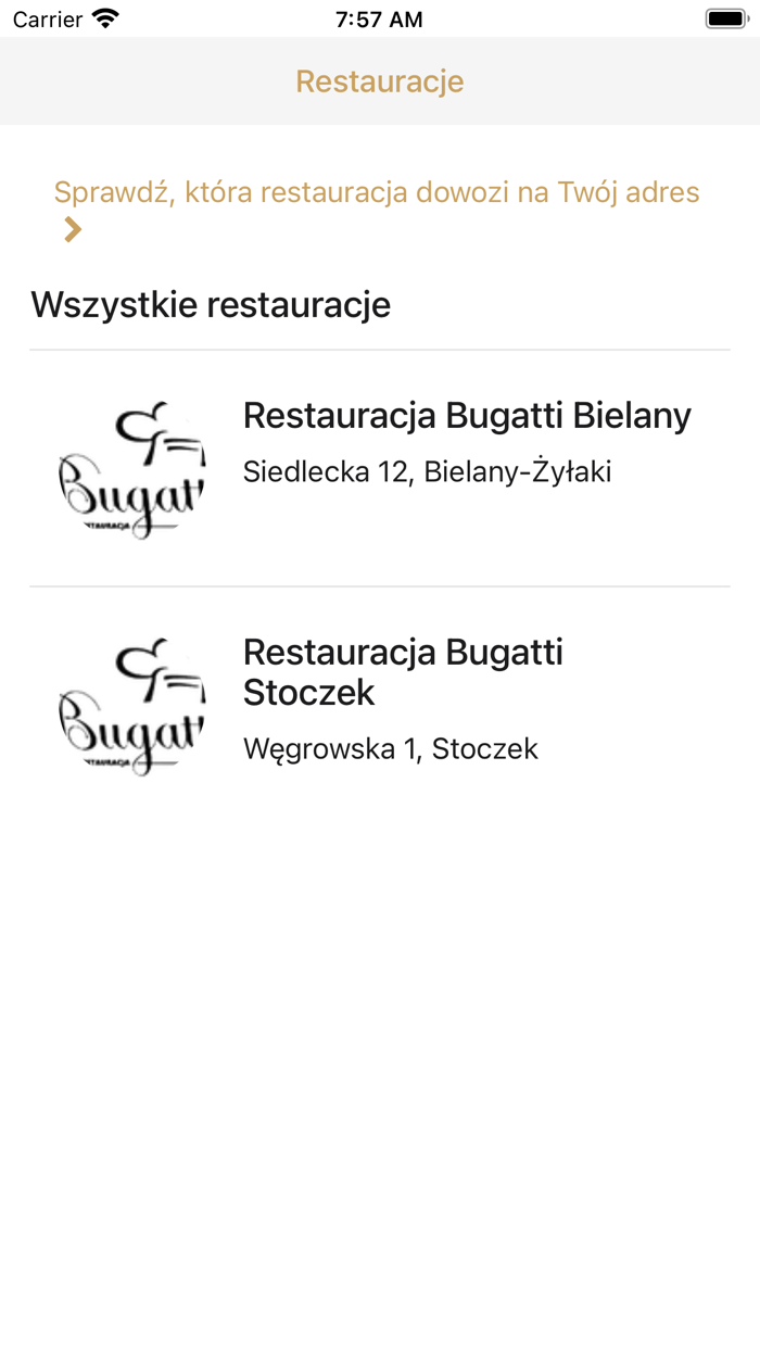 Restauracja Bugatti Bielany