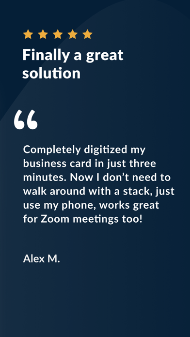 Business Cards from hub.cards Screenshot