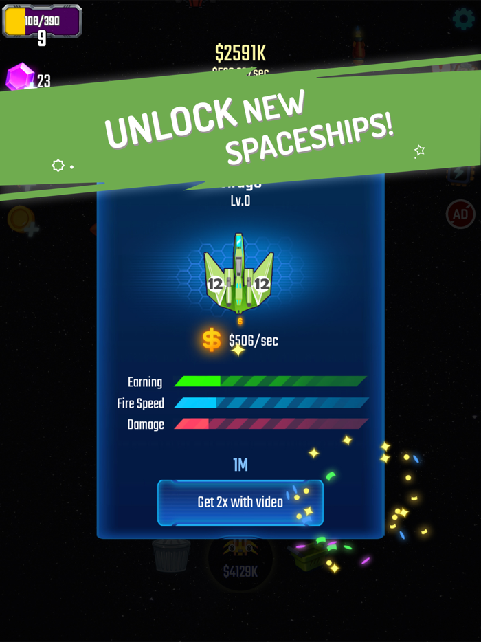 Spaceship Defender - Merge Fun