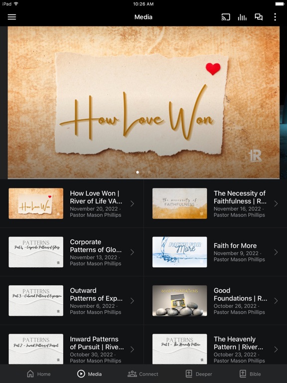 River of Life Church VA iPad screenshot 2 - Education app