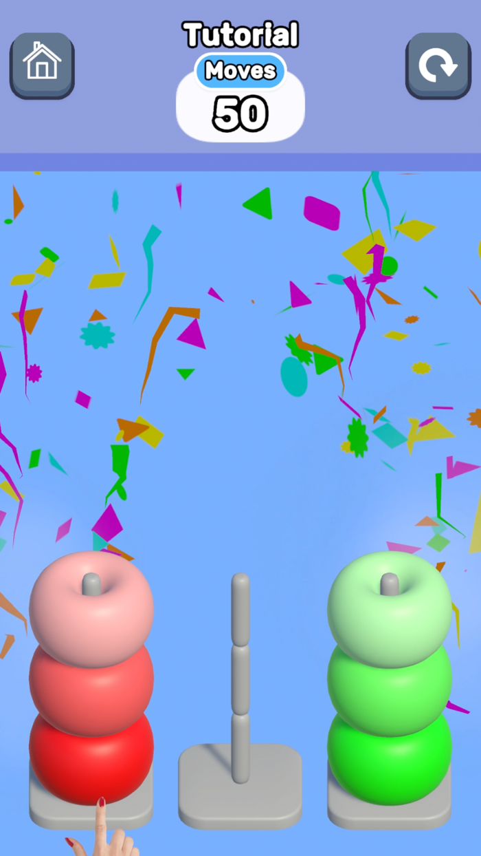 Hoop Color Sorting 3D