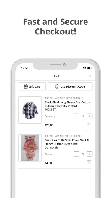 The William Allen Co Boutique Screenshot