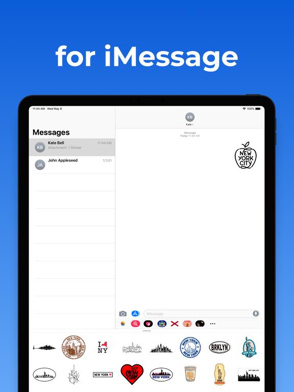 Screenshot #6 pour New York emojis - USA stickers