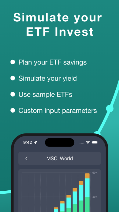 Screenshot #1 pour Savings Plan Calculator ETF