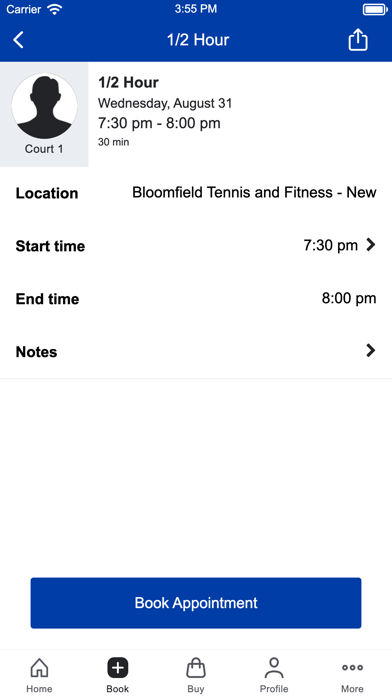 Bloomfield Tennis & Fitness Screenshot