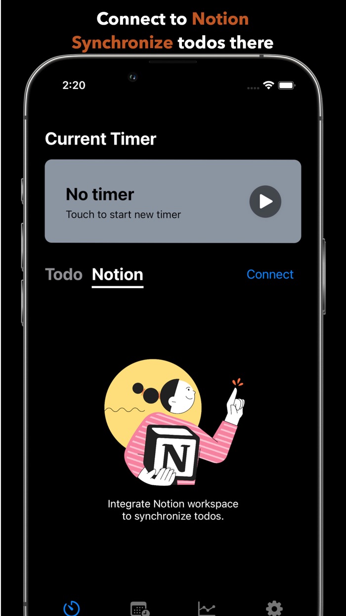 Time Tracker Focus Button