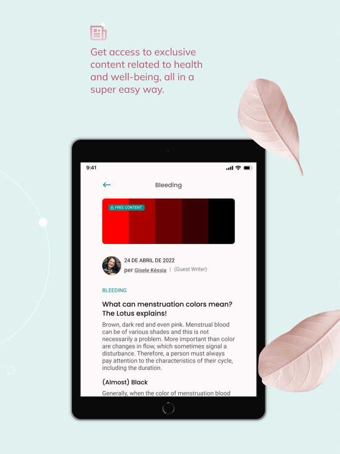 Lotus Menstrual Calendar