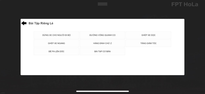 FPT HoLa- Học lái xe mô phỏng