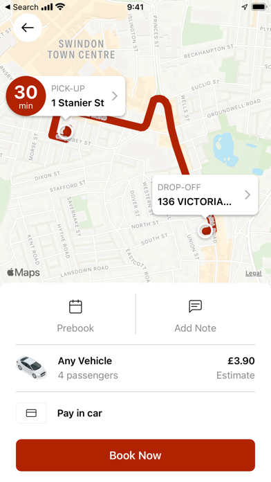 Taxis Transfers Screenshot