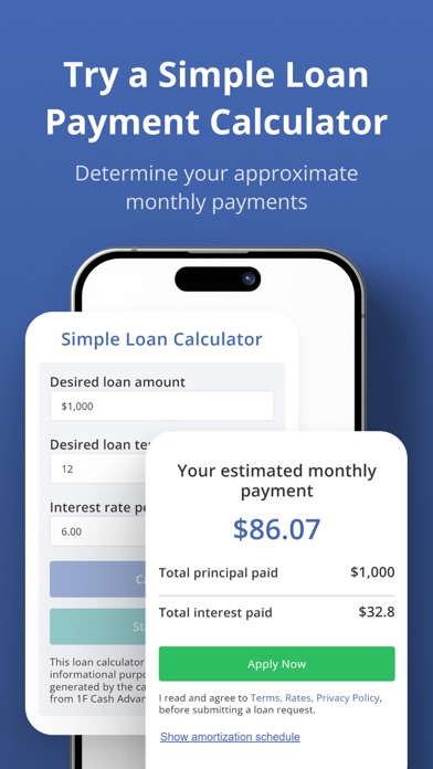 Loan App 1F Cash Advance Screenshot