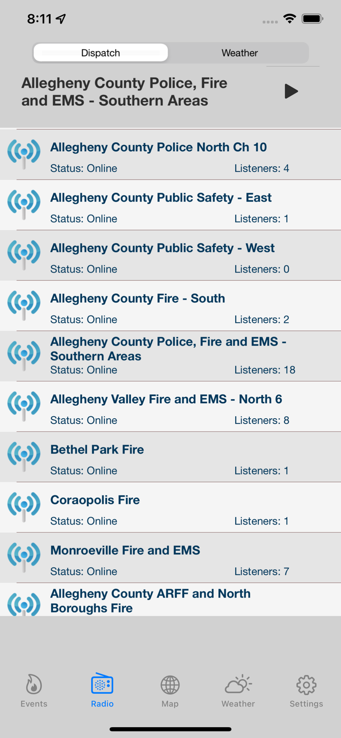 MontCo Incidents and Radio