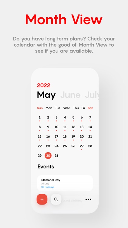 Dey: Minimal Calendar screenshot-1