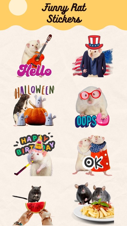 Cheese Rats Funny Stickers