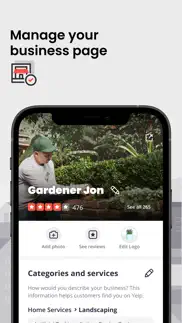 yelp for business app iphone screenshot 2