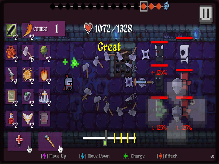 Rhythm Knight Roguelite Game