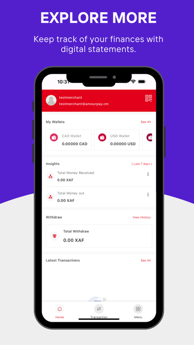 AmourPay Merchant Screenshot