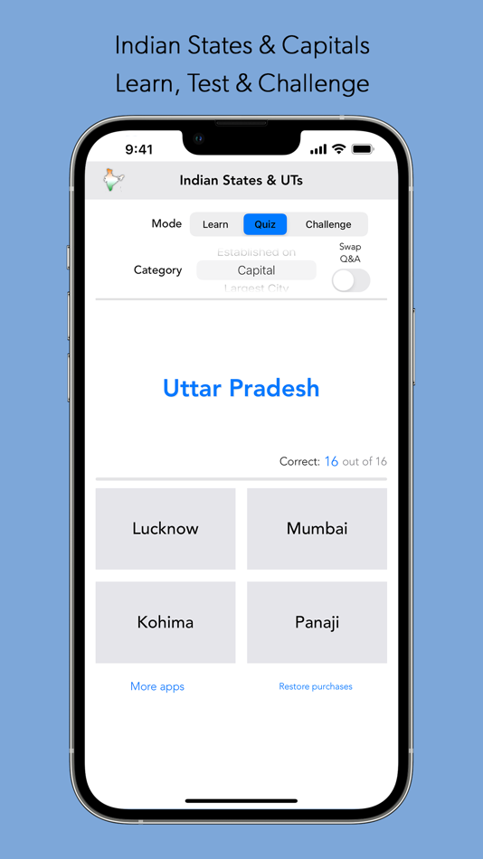 India States and Capitals - 1.1 - (iOS)