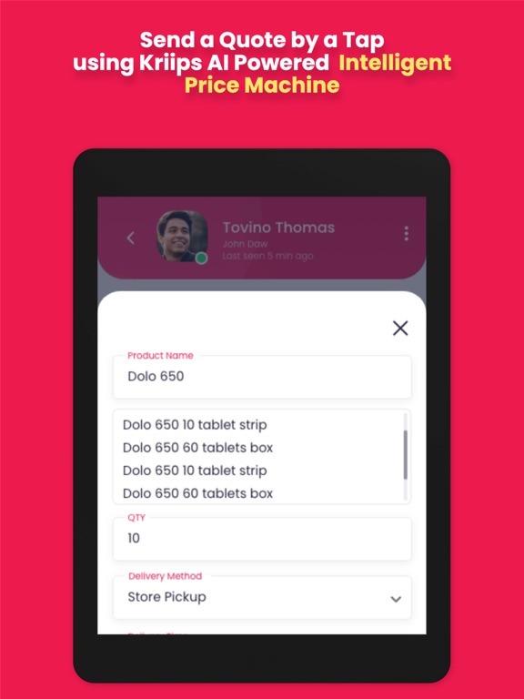 Kriips Business iPad screenshot 5 - Shopping app