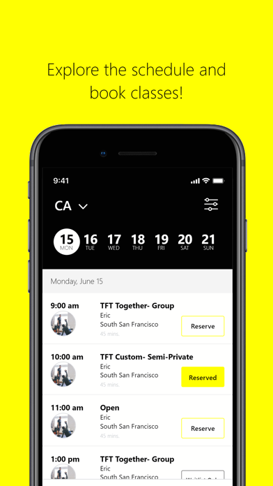 The Fitness Tech App Screenshot
