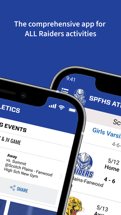 SPFHS Athletics Screenshot