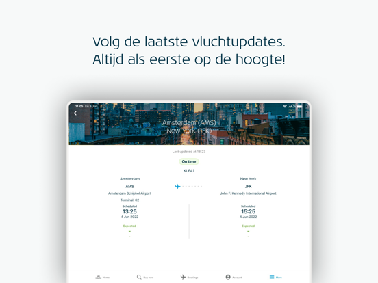 KLM - Boek een vlucht iPad app afbeelding 6