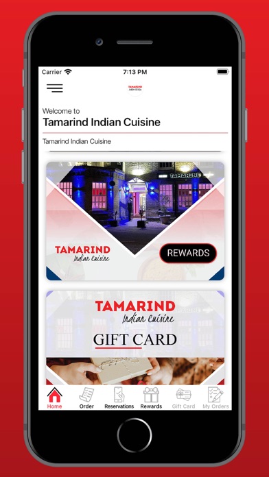 Tamarind Indian Cuisine Screenshot