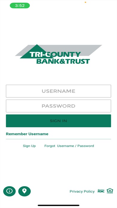 Tri County Bank Screenshot
