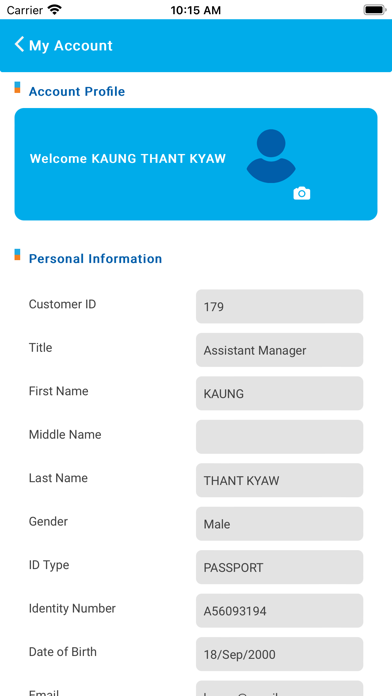KBZ Insurance Customer Care Screenshot