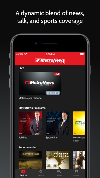 MetroNews Television Screenshot
