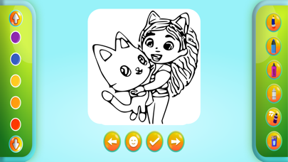 Glitter Dolls Doodle Book Game Screenshot