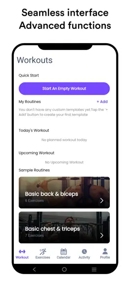 Game screenshot V-Strength: Gym Tracker & Log apk