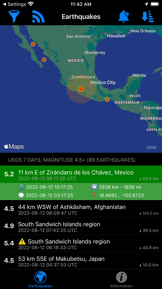 #4. Wake up! Earthquake LITE (iOS) 由: Stefano Russello