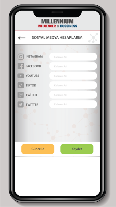 Millennium Influencer Screenshot