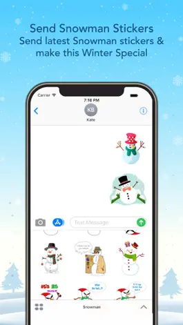 Game screenshot Snowman Funny Stickers! hack