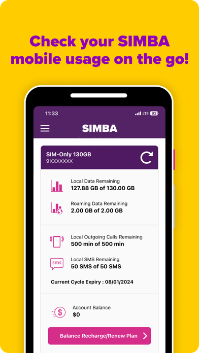 My SIMBA Screenshot
