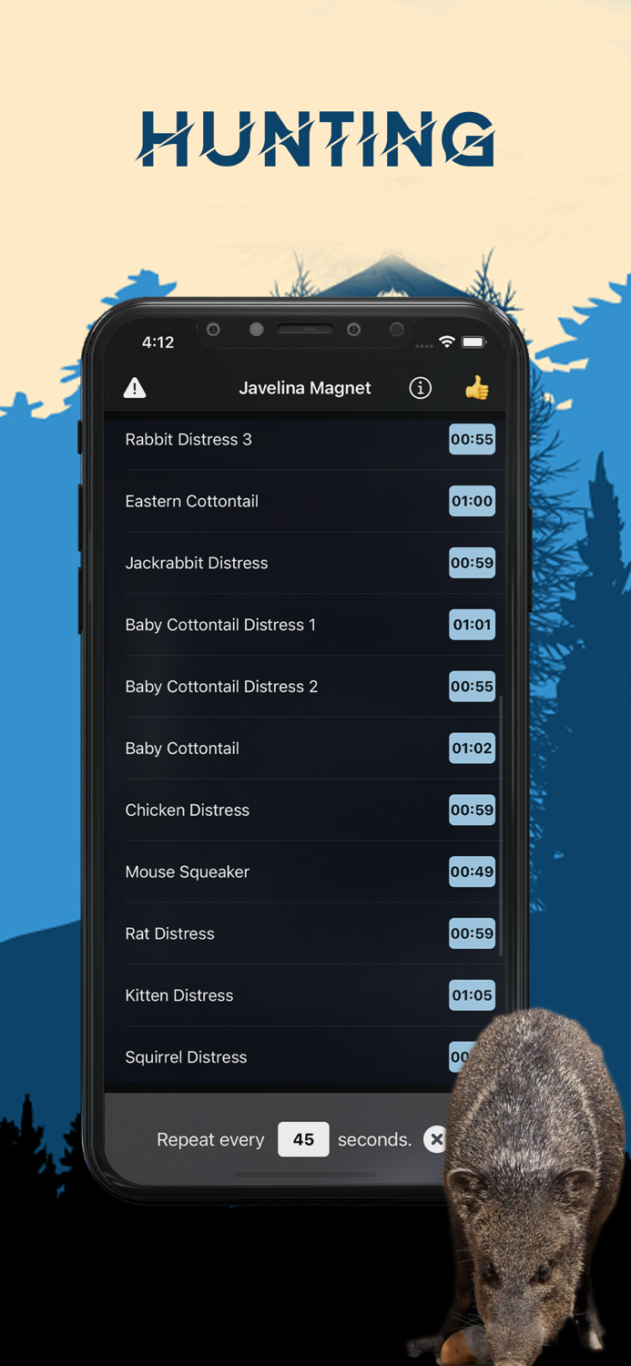 Javelina Magnet- Animal Calls