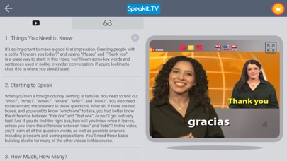 Speakit.TV Language Hub Screenshot