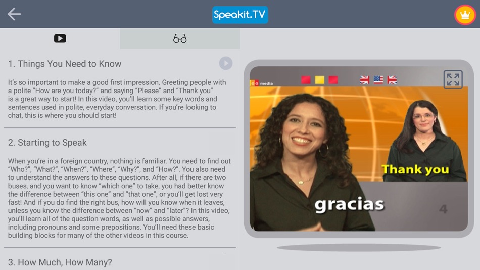 #2. Speakit.TV Language Hub (iOS) Podle: FUGA BAR LTD