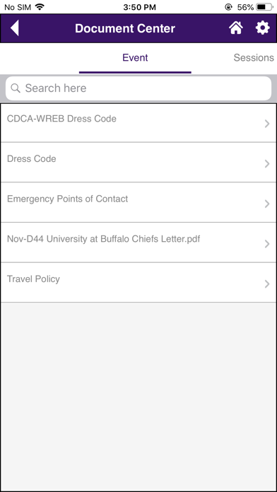 CDCA-WREB-CITA Exams & Events Screenshot