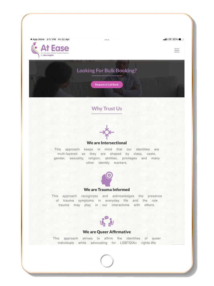 AtEase -Mental Health Platform