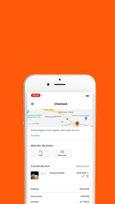 Eat App Livrari Screenshot