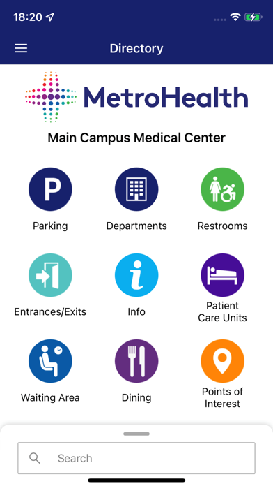 MetroHealth MapApp Screenshot