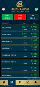 Rudhraksh Bullion Live screenshot #1 for iPhone