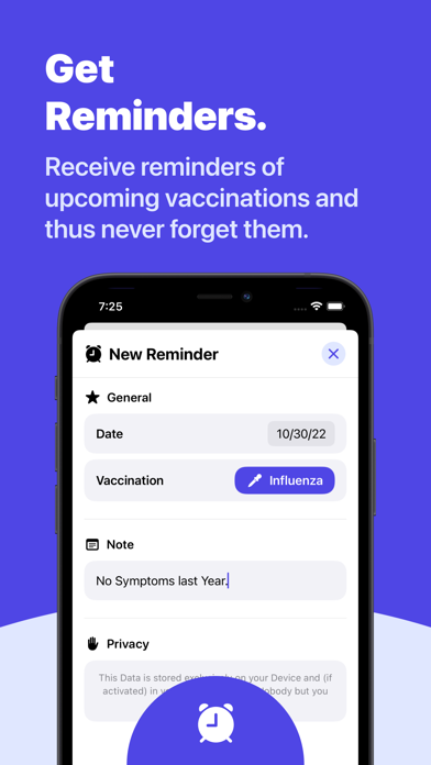 Immunization Record - Vaccy Screenshot