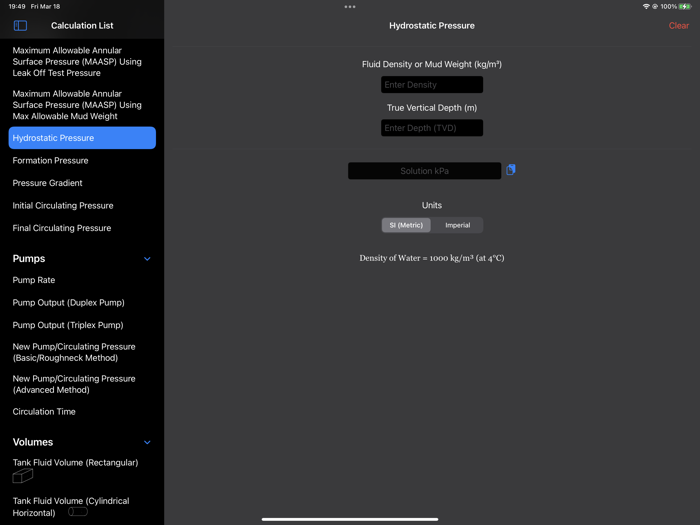 Petroleum Field Calculator