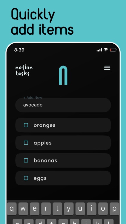 Notion Widget Tasks
